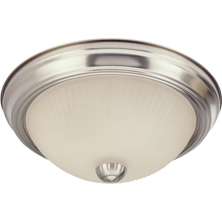 Home Impressions 11 In. Brushed Nickel Incandescent Flush Mount Ceiling Light Fixture IFM211BN